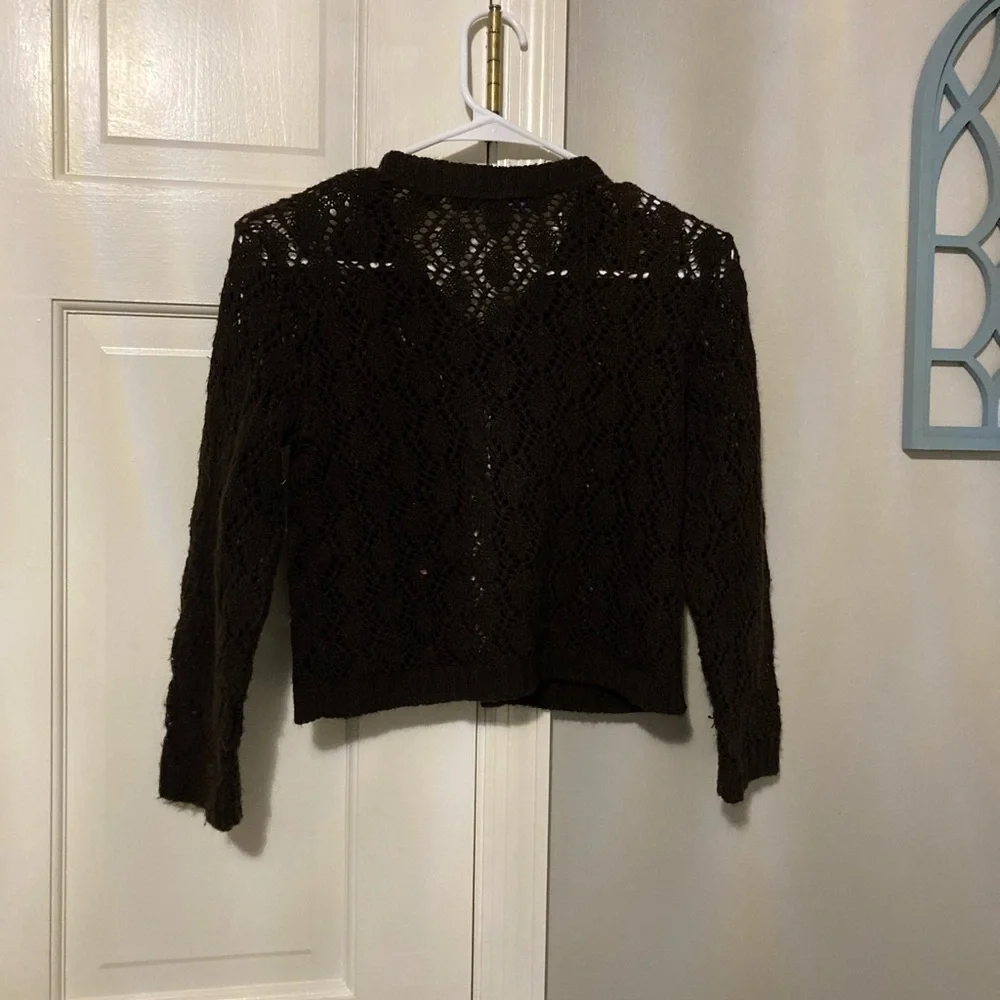 BellanBlue Chocolate Knit Women's Shrug - Picture 3 of 4